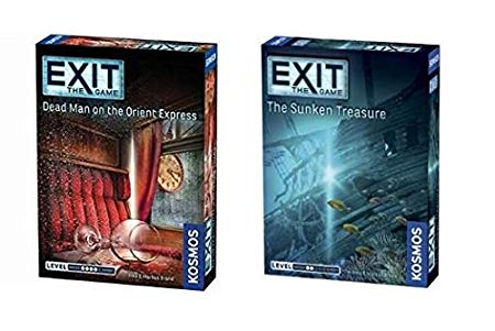 Thames & Kosmos Exit the Game Bundle of 2: Dead Man on the Orient Express and The Sunken Treasure (2 items)