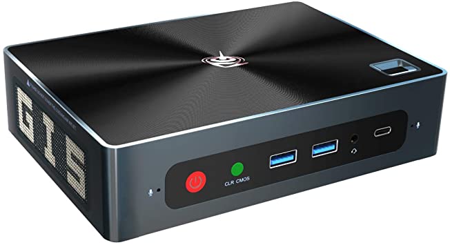 Beelink GTI Mini PC(Intel i5-8259U 4-Core, 16GB DDR4 RAM, 512GB NVME SSD) High Performance Home and Business Desktop Computer,WiFi 6,BT5.0,Fingerprint Identification,Support Auto Power On