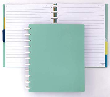 Talia Discbound Notebook, Sage Green, Letter