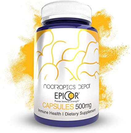 EpiCor Capsules | 500mg | 180 Count | Proven Immune Health Supplement | Supports Gut, Respiratory and Sinus Health | Yeast Fermentate