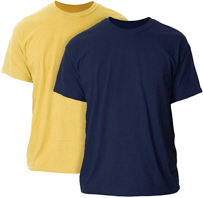 Gildan Men's Ultra Cotton Adult T-Shirt, (Pack of 2)