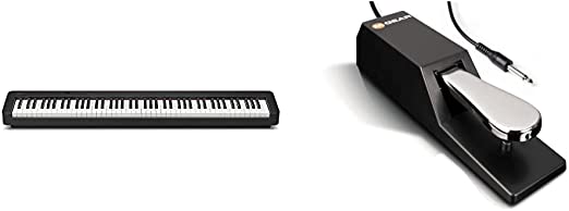 Casio, 88-Key Digital Pianos-Home (CDP-S150) & M-Audio SP 2 - Universal Sustain Pedal with Piano Style Action For MIDI Keyboards, Digital Pianos & More