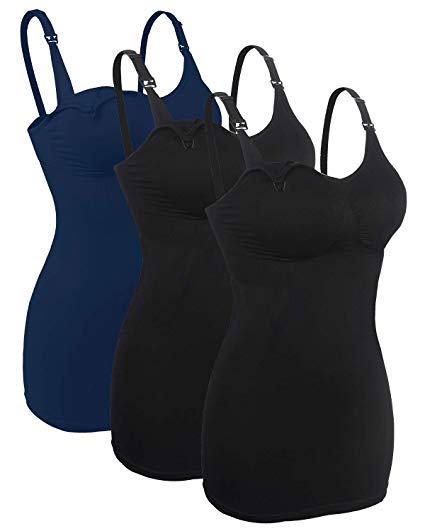 iLoveSIA 3PCS Women's Nursing Cami Maternity Breastfeeding Tank Tops