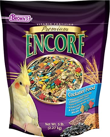 F.M. Brown'S Encore Cockatiel Food, 5-Pound