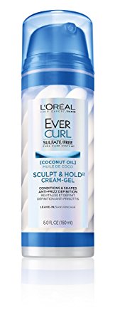 L'Oréal Paris EverCurl Sulfate Free Sculpt & Hold Cream-Gel, 5 fl. oz.