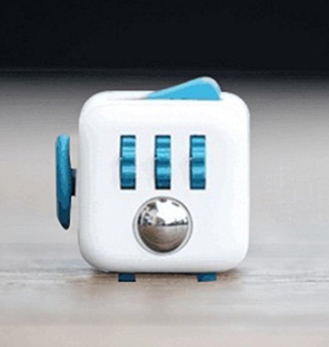 VHEM Fidget Cube Relieves Stress And Anxiety for Children and Adults Anxiety Attention Toy (Blue)