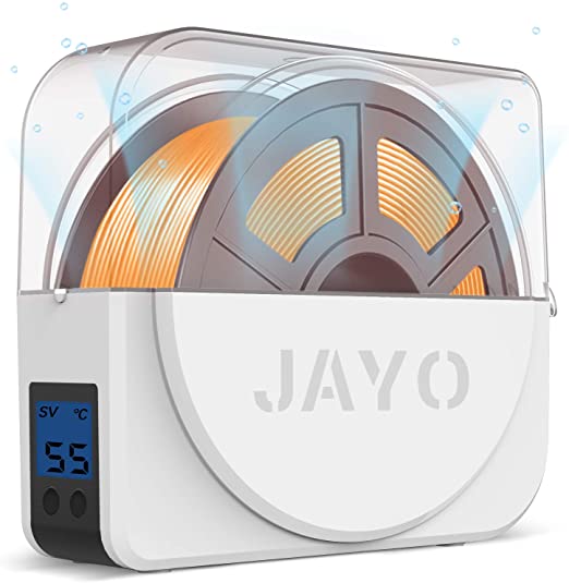 Dry Box for 3D Filament Storages, JAYO Filament Dryer Box, Keeping Filaments Dry During 3D Printing, Compatible with 1.75mm, 2.85mm, 3.00mm Filament and PLA PETG TPU ABS Material, Spool Holder