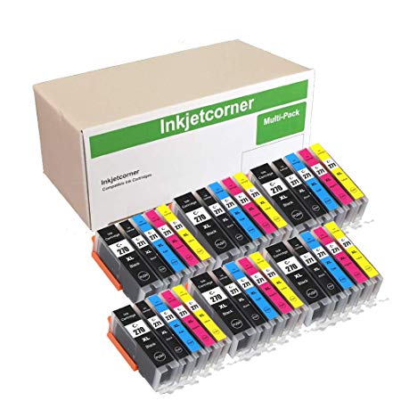 Inkjetcorner Compatible Ink Cartridge Replacement for PGI-270XL CLI-271XL PGI 270 CLI 271 for use with TS5020 TS6020 MG6800 MG6820 MG6821 MG5700 MG5720 MG5721 (30-Pack)