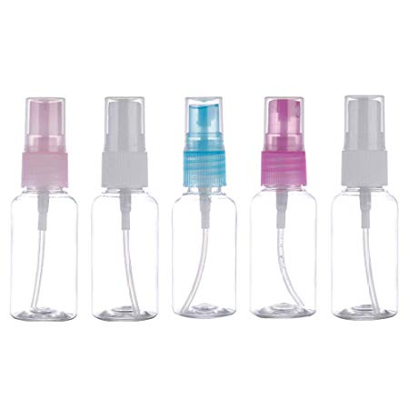 5pcs 30ML Small Empty Plastic Transparent Atomiz Perfume Water Fine Mist Spray Bottles