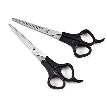 Kiseki Barber Razor Solon Family Hair Cutting Thinning Hairdressing Stainless Steel Scissors Shears 2 Pcs Scissors Set