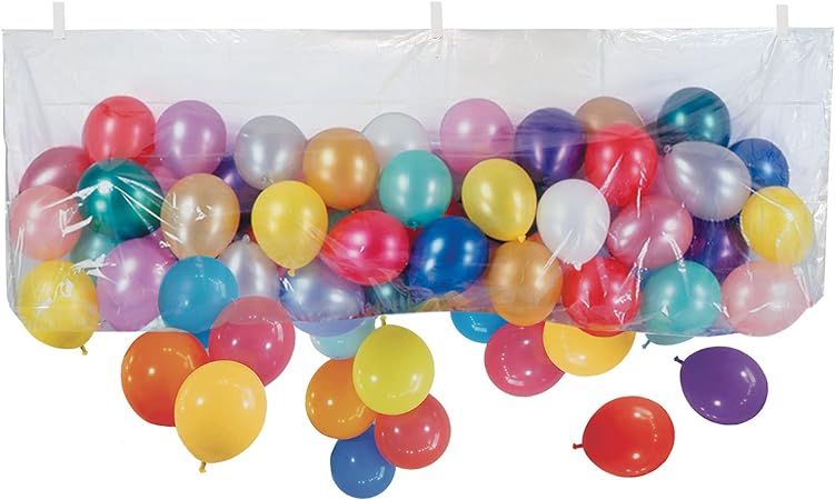 Beistle 1-Pack Plastic Balloon Bag, 3-Feet by 6-Feet 8-Inch