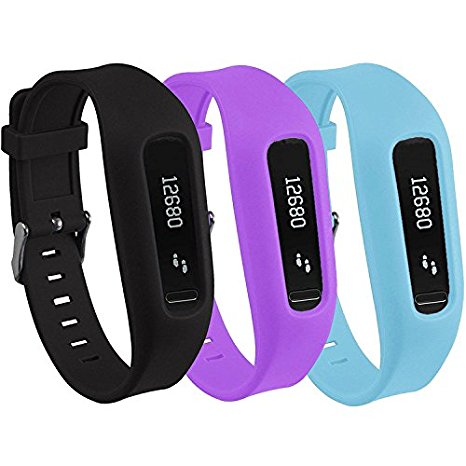 Buckle Bracelet for Fitbit One, Replacement Silicone Band with Chrome Watch Clasp and Fastener Buckle for Fitbit One