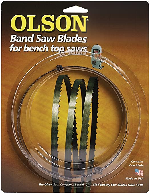 Olson Saw WB55356BL 56-1/8-Inch by 1/4 wide by 6 Teeth Per Inch Band Saw Blade
