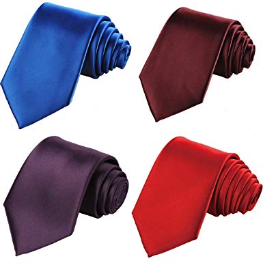 KissTies Set of 4 Ties 63'' XL Extra long Necktie Tall Tie   1 Magnetic Boxes