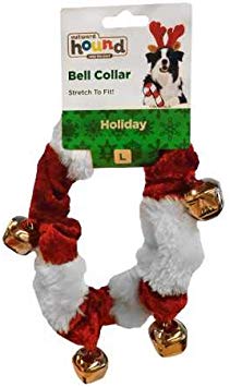 Kyjen Outward Hound Holiday Bell Collar Red/White Large