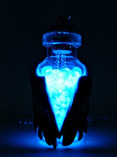 Castiel's Glowing Grace, Bottle Necklace, Glow in the Dark