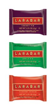 Larabar Minis Gluten Free Snack Bars, Cherry Pie, Apple Pie, Cashew Cookie, .78 Ounce Bars (12 Count)