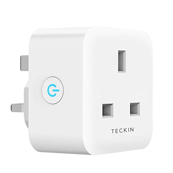 Smart Plug 13A TECKIN WiFi Socket Compatible with Alexa Echo Google Home IFTTT, Timing Function Remote Control No Hub Required, 1 Pack