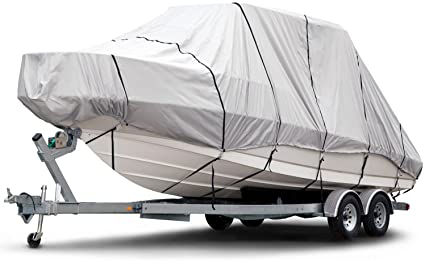 Budge B-1221-X6 Gray 20'-22' Long (Beam Width Up to 106") Boat Cover