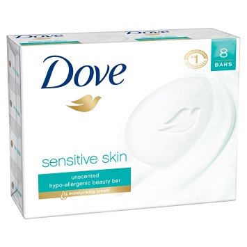 Dove Beauty Bar, Sensitive Skin 4 oz, 8 Bar