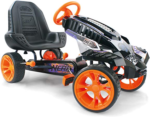 Hauck Nerf Battle Racer Pedal Go Kart, Orange/Grey/Black