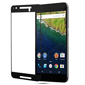 Nexus 6p Screen Protector, Tranesca Full Cover Edge to Edge Tempered Glass Screen Protector for Google Nexus 6P