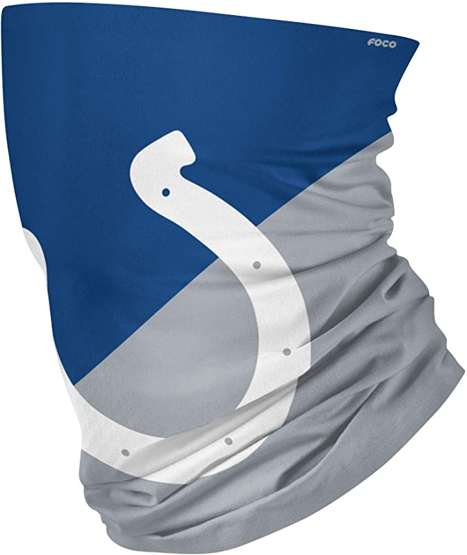 FOCO Unisex-Adult NFL Big Logo Multi-Use Neck Gaiter