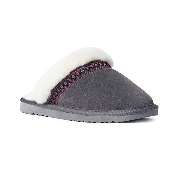 MUK LUKS Women's Dawn Suede Scuff Slipper