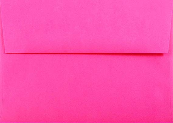 Fireball Fuchsia 25 Boxed (5-1/4 x 7-1/4) A7 Envelopes for 5 X 7 Cards Invitations Announcements Showers by The Envelope Gallery