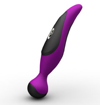 ROWAWATMWand massager - Rechargeable and Waterproof - Seven Stimulation Modes For Sensual Internal G-Spot Labial Clitoral or Prostate Massaging - Quiet Yet Powerful - Discreet Packaging - Purple