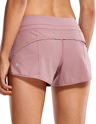 CRZ YOGA Women's Quick-Dry Workout Sports Active Running Shorts - 2.5 Inches