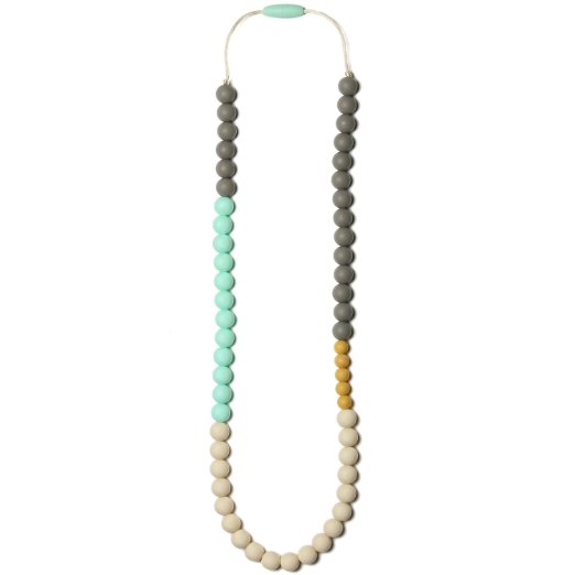 Mama and Little Silicone Baby Teething Necklace for Mom Olivia Sweet Mint
