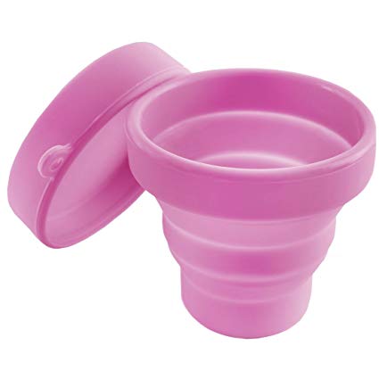 YSAGi Collapsible Sterilizing Cup Foldable Storing Silicone Cup for Menstrual Cup for Moon Cup