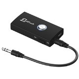 Bluetooth Transmitter and Receiver JETech Wireless Bluetooth Stereo Audio Transmitter and Receiver 2-in-1 Bluetooth Adapter With 35mm Stereo Output for Speakers Headphone TV PC iPod MP3  MP4 Car Stereo and More