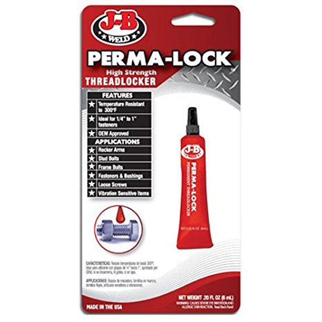 J-B Weld 27106 Perma-Lock Red Threadlocker - 6 ml