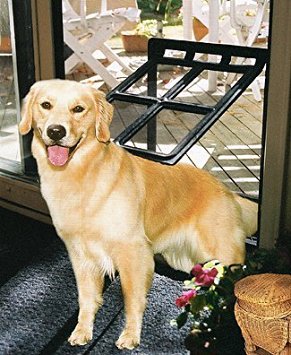 Pet Door From Top Pet Choice Ideal For Doors, Sliding Doors and Even Windows That Have A Screen. Your Dog Or Cat Will Love The Easy Access To Go Outside And Inside.