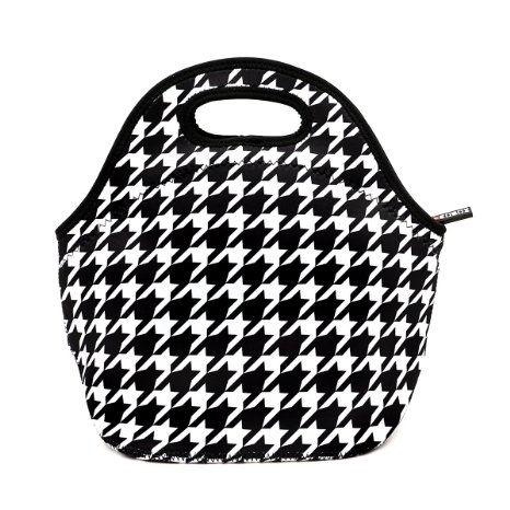 KOSOX® Lunch Tote/ Lunch Bag/ Snack Bag - Taste of Home - Simple & Delicious (Houndstooth)