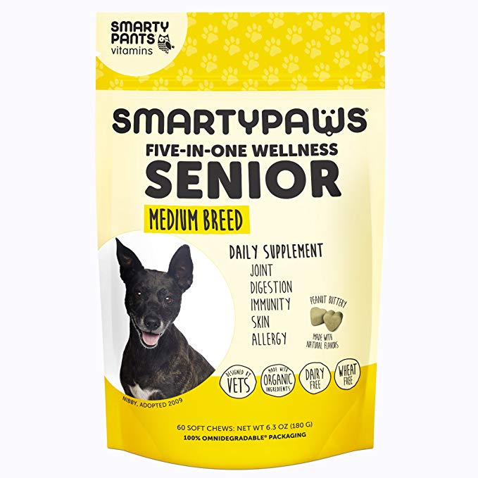 SmartyPaws Multifunctional Dog Supplement Chew, by SmartyPants Vitamins