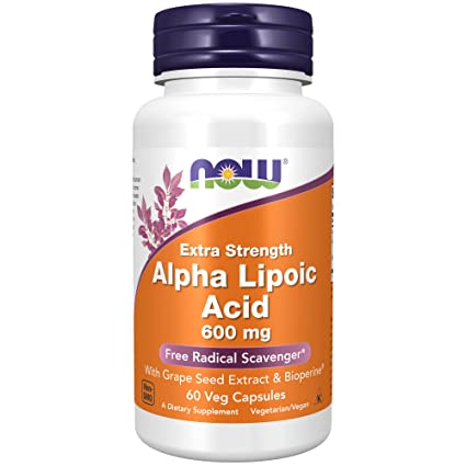 Now Foods ALPHA LIPOIC ACID, 60 Vcaps 600 mg