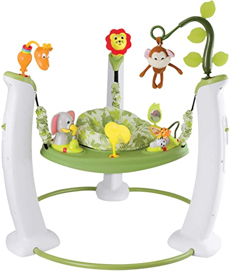 Evenflo 61731197 ExerSaucer Jump and Learn Active Learning Center Safari Friends