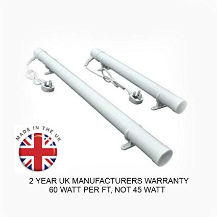 5ft Tube Heater | 300 Watts | Made in the UK | 2 Year UK Warranty | Ideal for Heating and Winter Frost Protection for your Greenhouse, Conservatory, Loft, Attic, Cellar, Basement, Garage, Caravan, Motorhome, Boat, Shed or Kennel