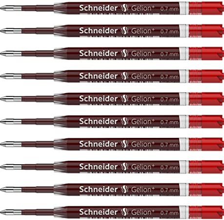 Schneider Gelion 39 103902 Red Gel Ink Cartridges (Pack of 10)