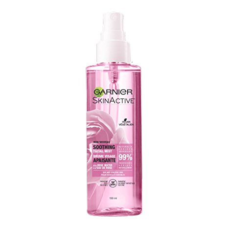 Garnier SkinActive Facial Mist Spray with Rose Water,  4.4 fl. oz.