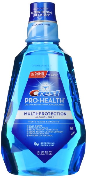 Crest Pro-Health Multiprotection Rinse-Clean Mint-50.7 oz, 1.5liter