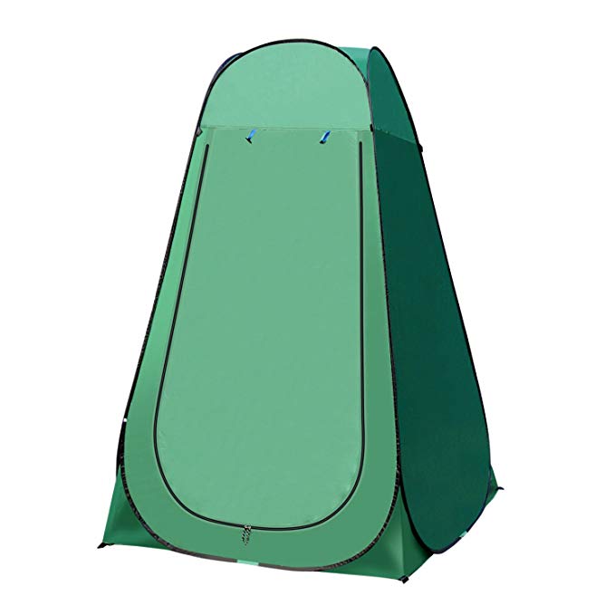 OutTopper Pop Up Camping Shower Tent,Waterproof Portable Toilet Changing Dressing Room Shelter with Carry Bag