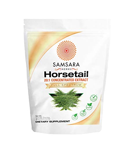 Horsetail Extract Powder - 20:1 Concentrated Extract - (4oz/114g) POTENT, ORGANIC, CONCENTRATED 