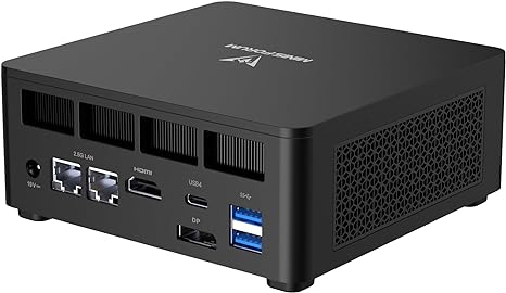 MINISFORUM Mini PC UM690Pro AMD Ryzen 9 6900HX Mini Desktop Computer AMD Radeon 680M 32GB DDR5 1TB PCIe SSD, 1x HDMI,2X USB4 Port,1 xDP1.4, 4 x USB 3.2 Type A, Dual 2.5 LAN,Wifi6E&BT5.3,Micro PC