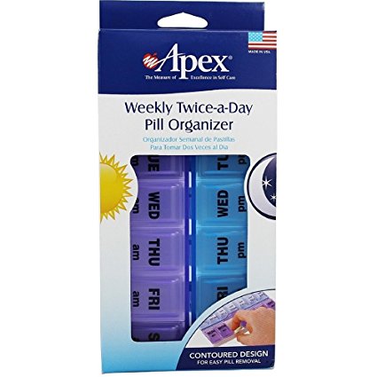 DSS 7-Day AM/PM Extra Large Detach N' Go™ Pill Organizer Each One