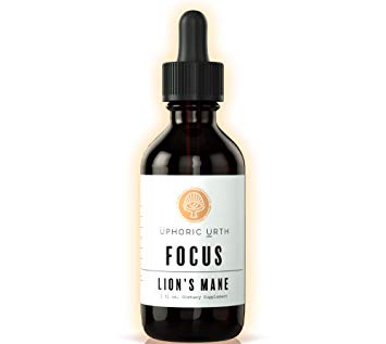 Uphoric Urth Lions Mane Extract - Mushroom Tincture, Natural Support for Focus | Benefits Mental Clarity, Brain Function, Memory, Cell Regeneration, Nerve Growth, Creativity & Mood (2 Fl Oz)