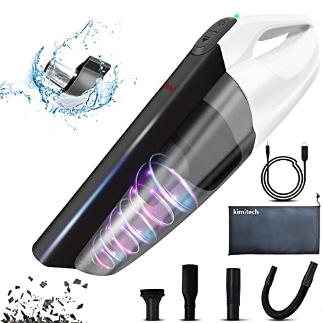 Handheld Vacuum, Powerful Cyclone Vacuum Cleaner with Blowing Function,Washable Stainless Steel Filter,Portable Cordless Car Vacuum for Home and Car Cleaning